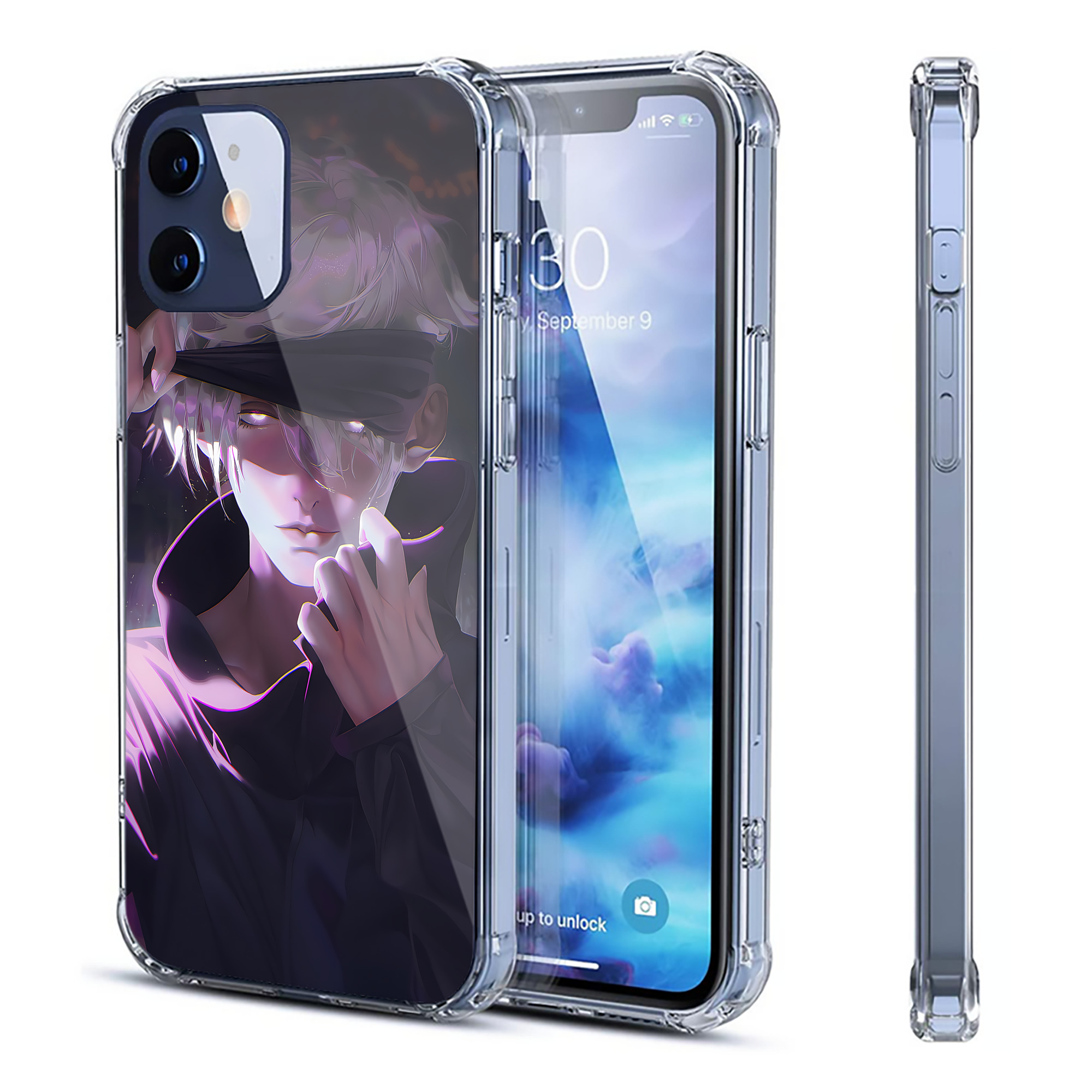 （画像用） 呪術廻戦 Jujutsu Kaisen 【iPhone 12シリーズ対応】透明スマホケース（クリアソフトケース）